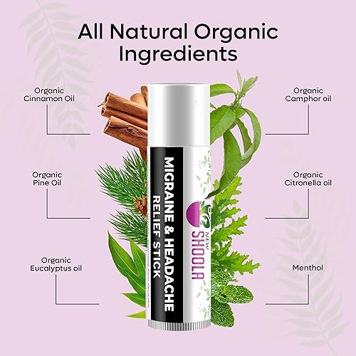 Miniatura 3 de Bálsamo en barra para aliviar la migraña y el dolor de cabeza, alivio rápido del dolor de cabeza, migraña, congestión nasal tapada, tensión