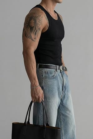Erkek%100 Pamuklu Basic Fitilli Sporcu Atlet 3'lu Set Siyah