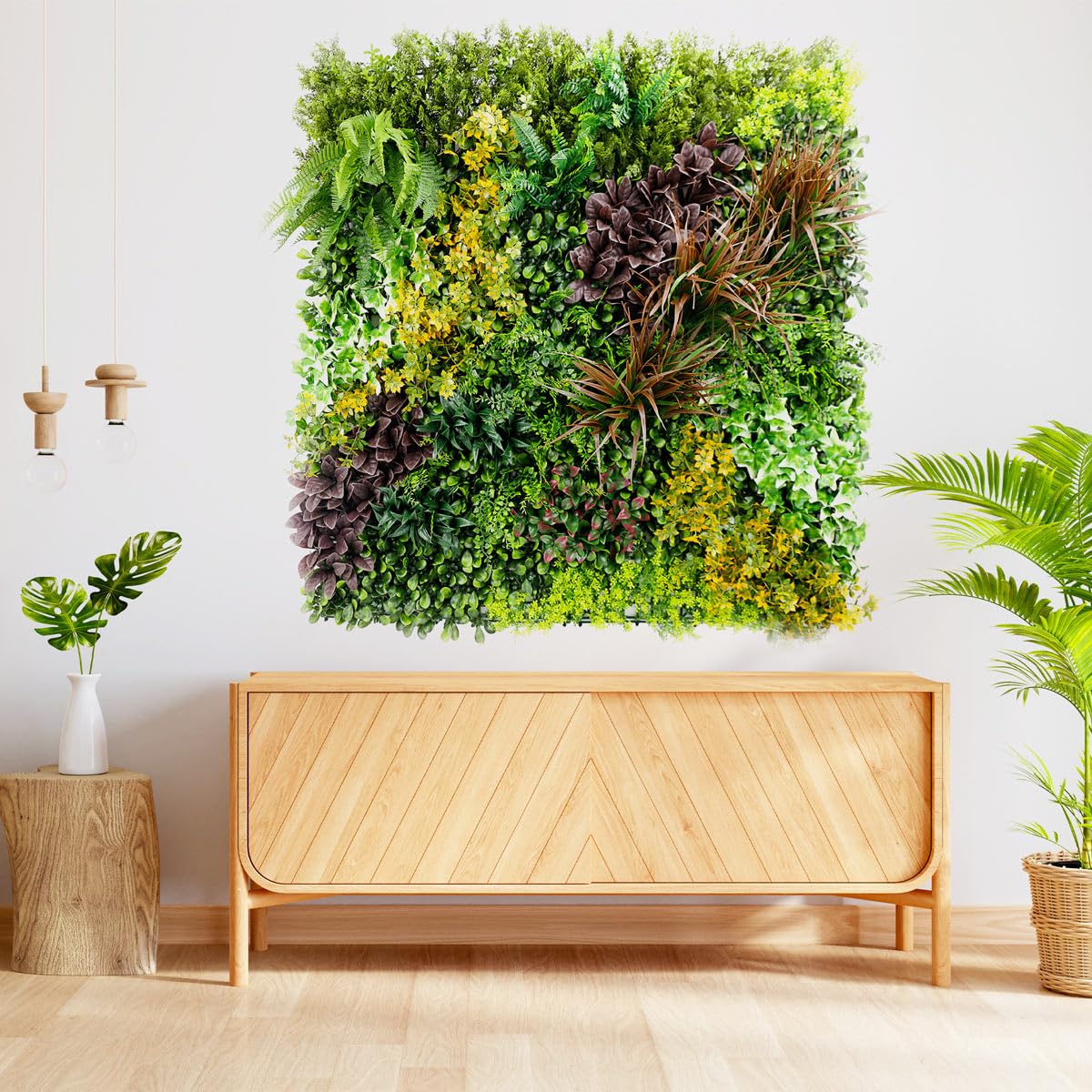SYNTHAIETIK Mur Végétal Artificiel Life Prix/m² Notre Mur végétal Artificiel Life est l'ajout Parfait pour Tous Vos projets de décoration intérieure ou extérieure