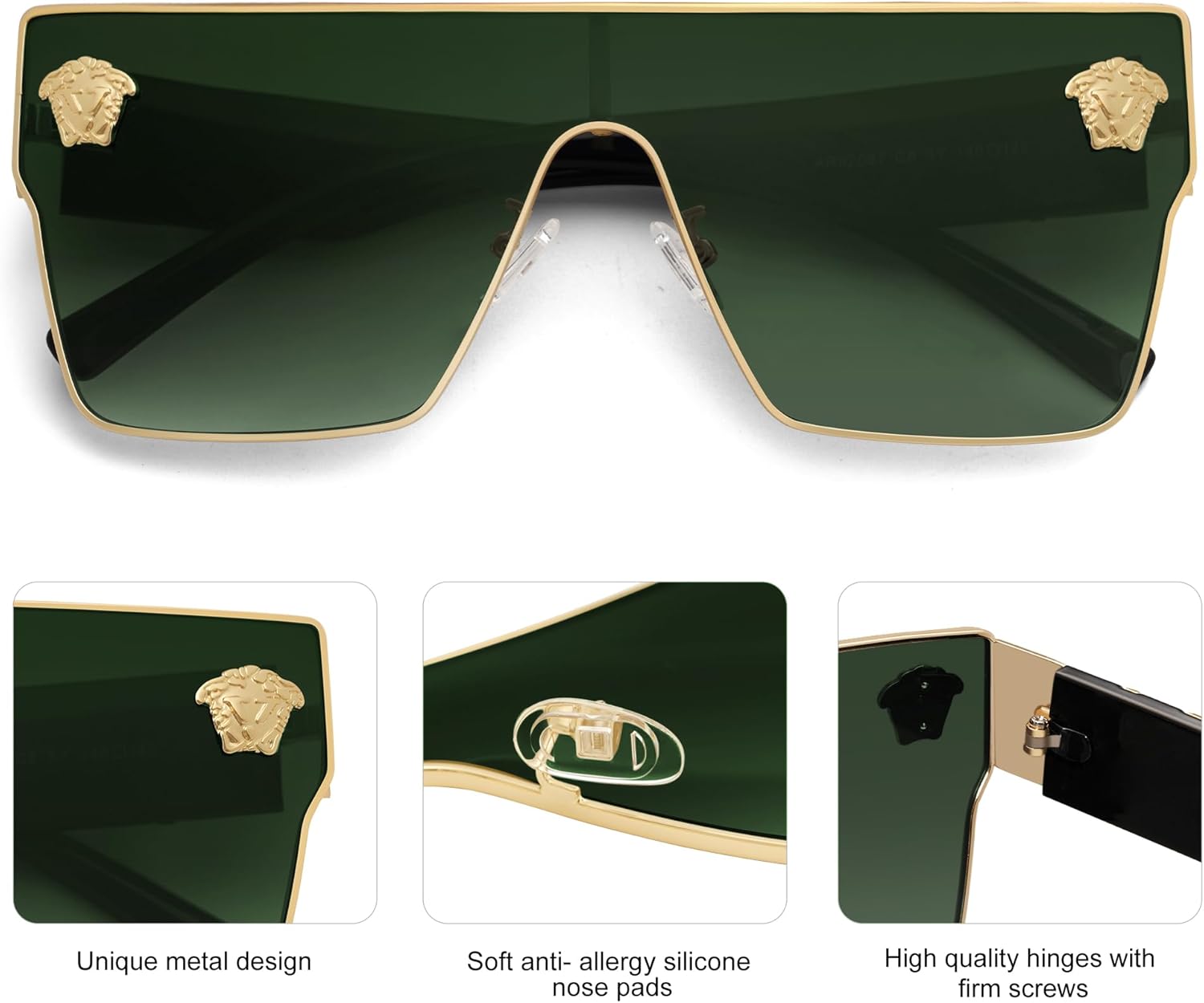 Allarallvr Oversized Square Sunglasses For Women Men Vintage Trendy Classical Gafas De Sol Para Mujer Sun Glasses AR82087 - Image 5