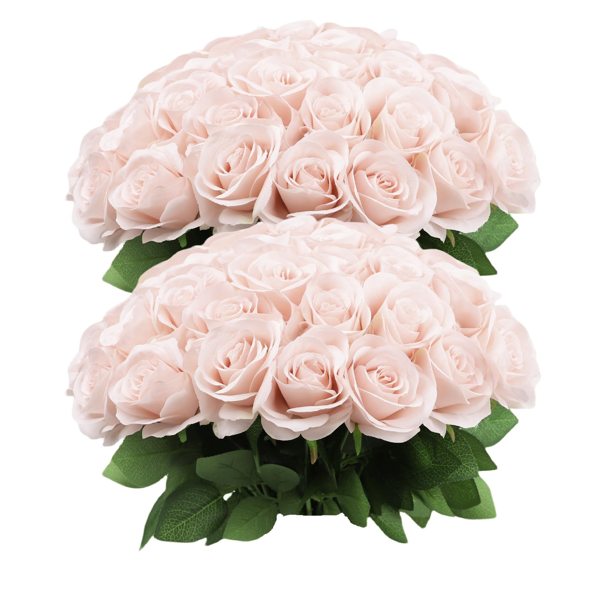 JUSMAI 50pcs Roses Artificial Flowers