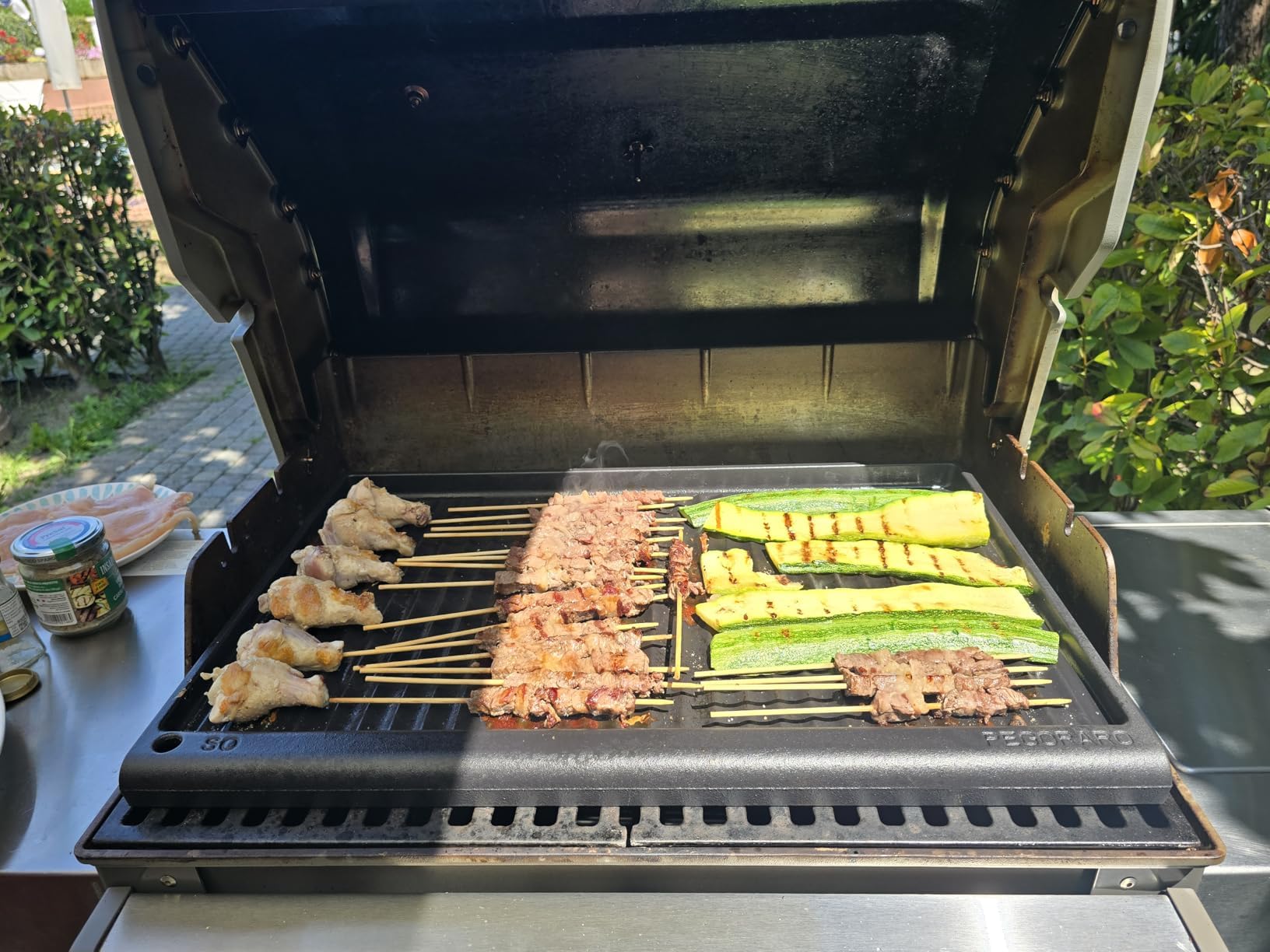 FONDERIA BONGIOVANNI Bistecchiera in Ghisa | Smaltata | per Casa Cucina | Barbecue | in diverse misure (59,5x38 cm)