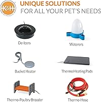 Vista 12 de K&H Perfect Climate Deluxe descongelador de estanque, Rojo