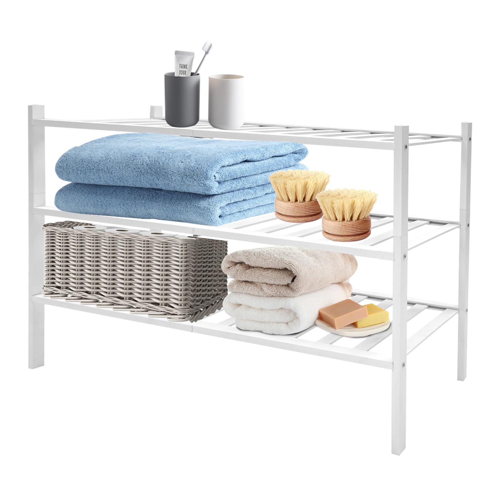 Meuble de rangement pour gagner de la place avec système pliable et charge de 15 kg maximum