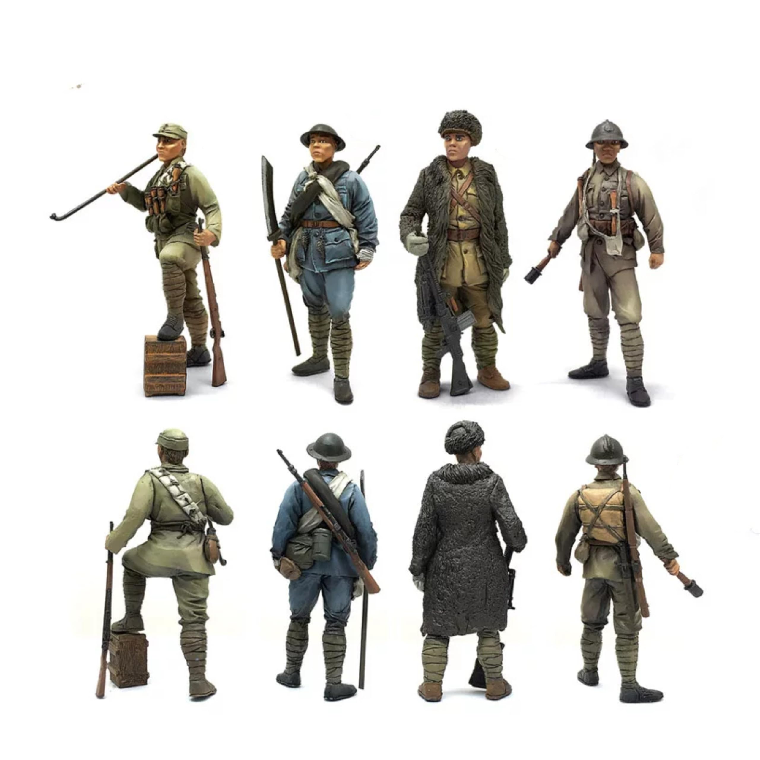 Bhowsa 1/35 Kit di modellismo in resina di un soldato cinese della Seconda Guerra Mondiale non dipinto e non assemblato (4 persone) //f6GT4s2