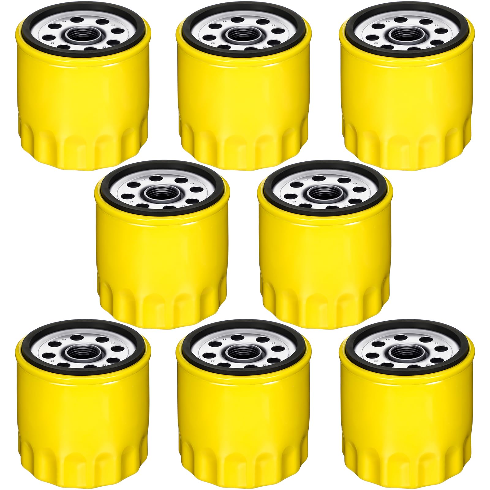 Therwen 8 Pack 52 050 02 Oil Filter Extra Capacity Engine Lawn Mower Oil Filter Compatible with Kohler 52 050 02 5205002-s 52 050 02-s1 Ch11-ch25 Cv11-cv22 M18 M20 Sv715 Sv725 Sv735