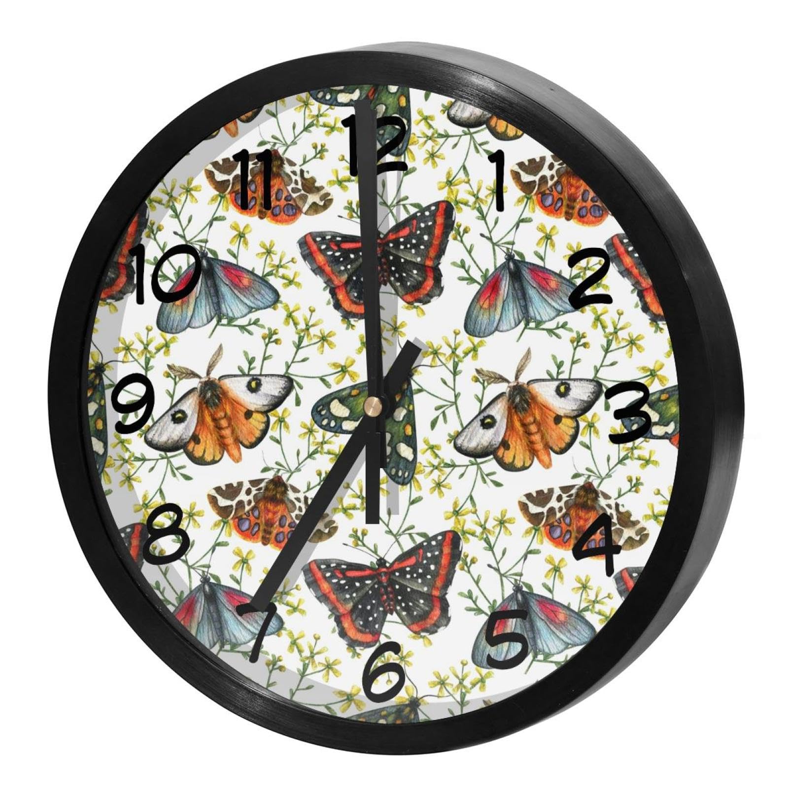 Horloge silencieuse sans tic-tac cuisine papillon