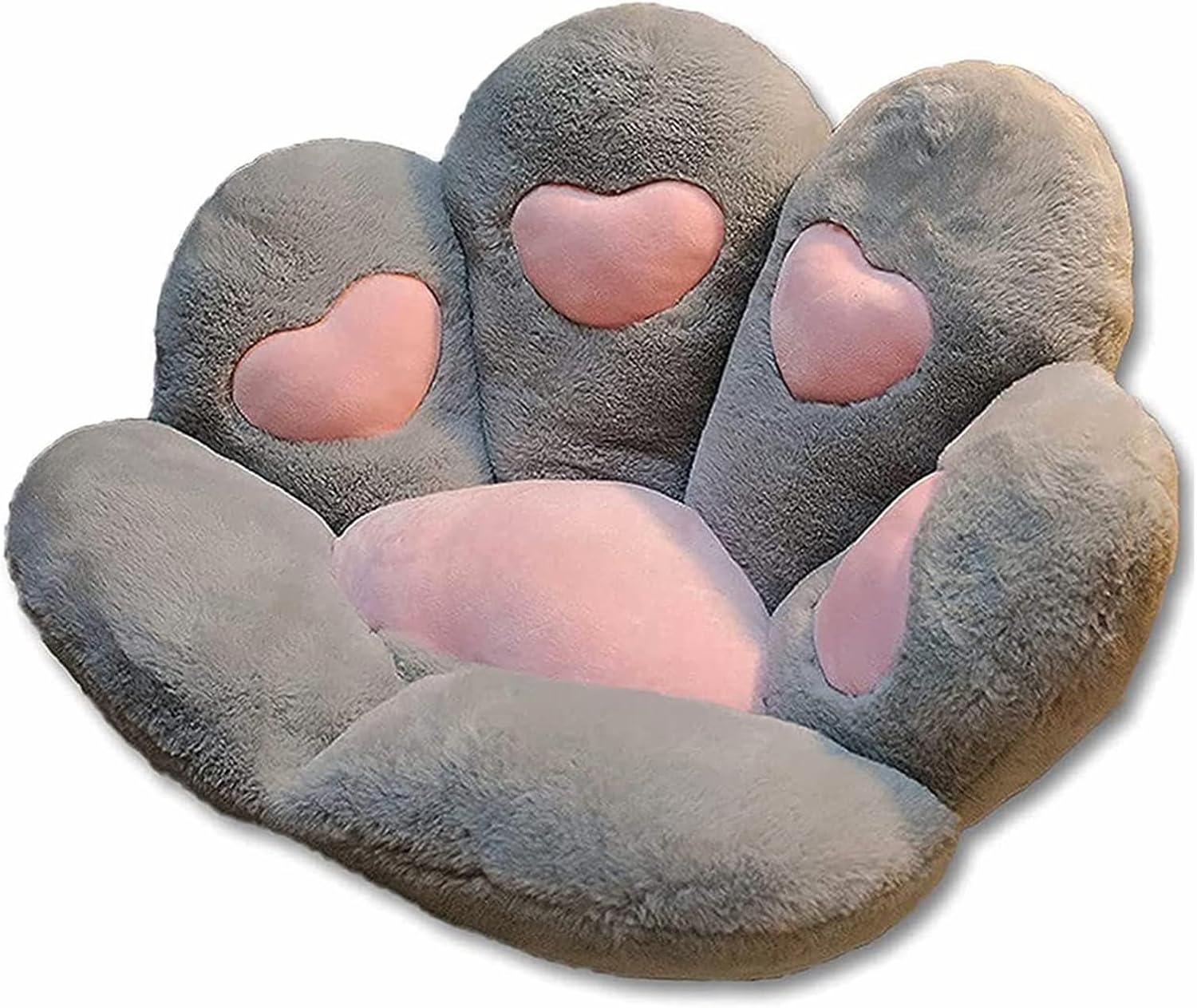 Cute Cat Paw Seat Cushion - Comfortable Lazy Sofa Soft Chair Floor Cushion, Office Chairs, Gaming Chair Pillow - Cat Paw Pillow Cushion for Office Workers Girlfriend Gift Cat Nest (Grey)
