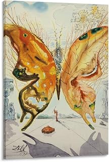 Salvador Dali Wall Art Prints 《Venus Butterfly》 Art Poster Art Poster Canvas Painting Decor Wall Print Photo Gifts Home Modern Decorative Posters Picture Frame 16x24inch(40x60cm)