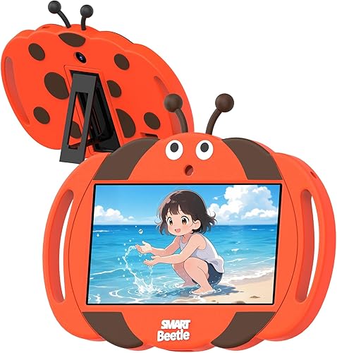 VOLENTEX Tablet Android 13 para niños, tabletas de 7 pulgadas para edades 3-12, pizarra educativa, tableta para niños pequeños con 32GB ROM, estuche