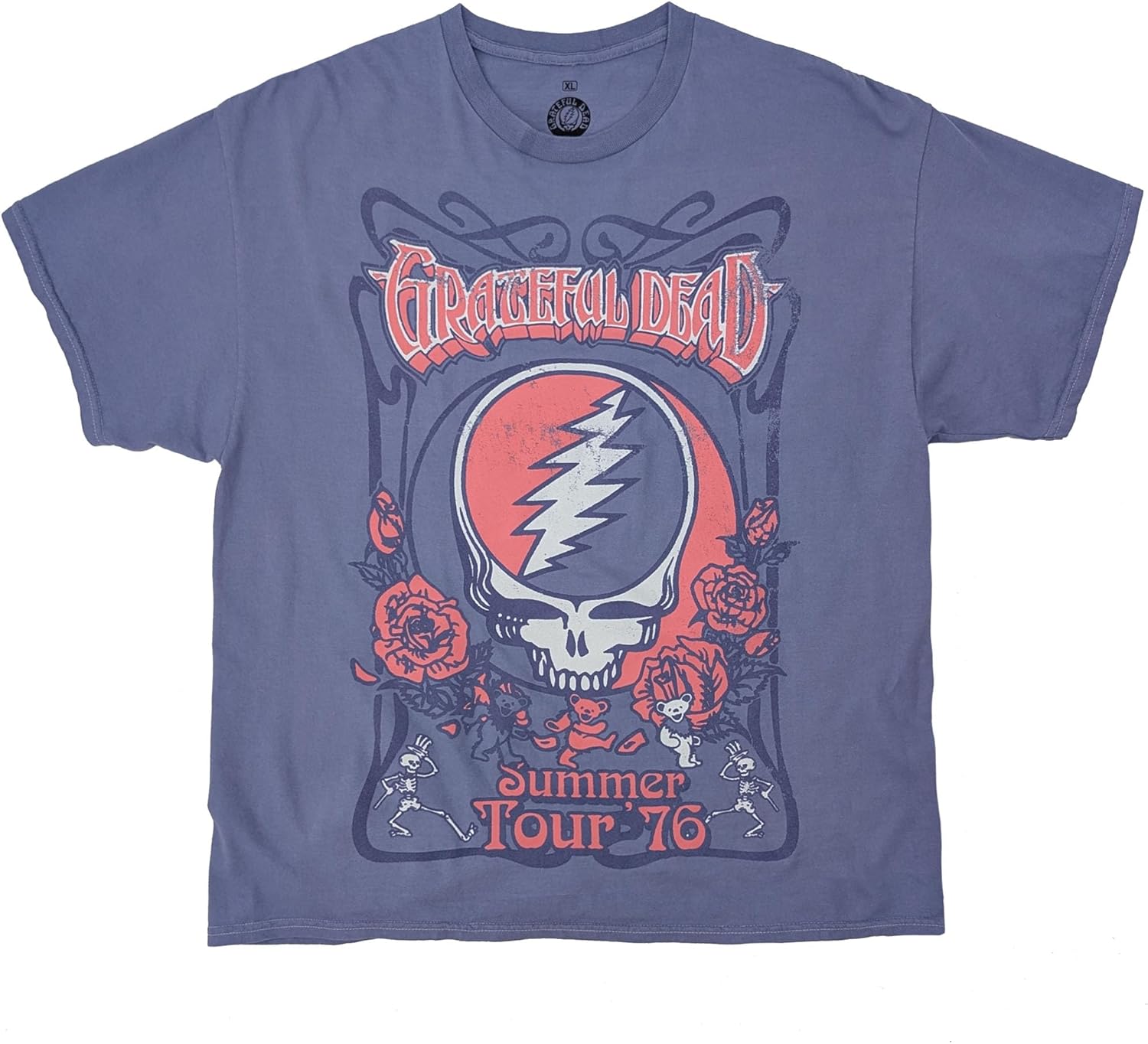 Ripple Junction Grateful Dead Men's Graphic T-Shirt Vintage Concert Tours Officially Licensed - Image 3