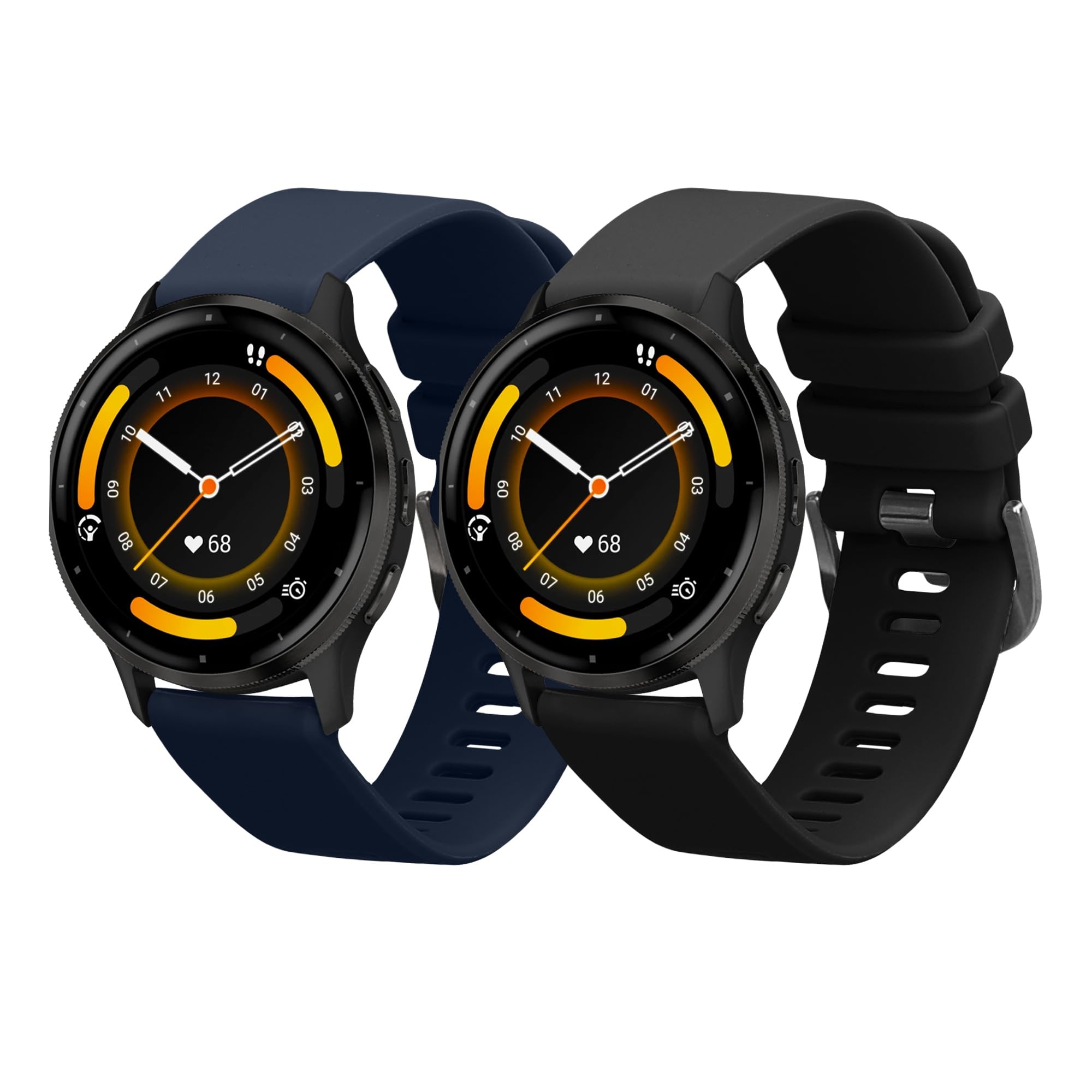 kwmobile 2x bracelets de montre adaptés au bracelet Garmin Venu 3 - Bracelets de