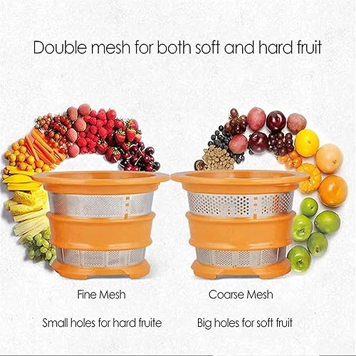 Miniatura 3 de Máquinas exprimidoras canal de alimentación grande de 3 pulgadas acero inoxidable masticación lenta de 150 W fácil de limpiar la barrena de cerámica