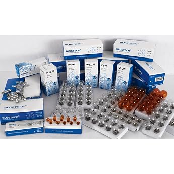 BLUETECH 140-piece set of car lighting bulbs car lamp light bulbs LONGLIFE. SPECIAL OFFER. Economy set for car workshops or hobbyists