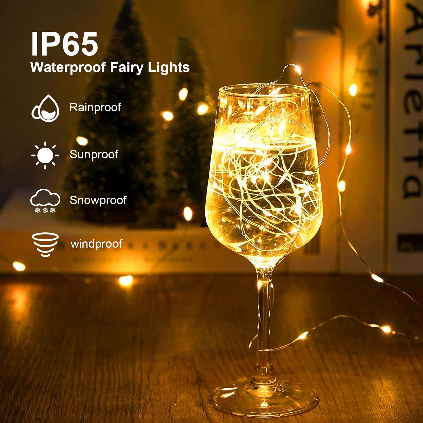 Guirlande Micro Led Solaire 2 En 1 Multicolore Ou Blanc Chaud - Maison