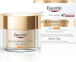 EUCERIN Creme Facial Anti-idade Firmador Dia FPS 30 50ml, Elasticity, Pele Madura, Hyaluron-Filler, Ácido Hialurônico, Antirrugas