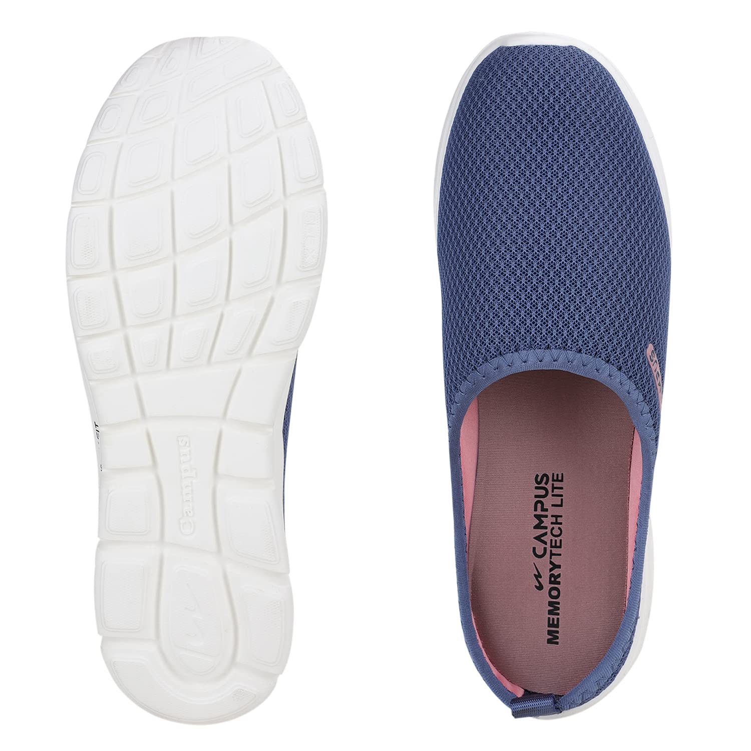 Campus Women's Kim Walking Shoes R.Slate/Pink - 6UK/India 3