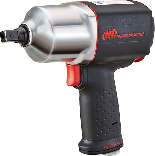 Ingersoll Rand 2135PQXPA Llave de impacto neumática de 12 pulgada, silenciosa, par de torsión de 1100 pies-libras, empuñadura de pistola, yunque de