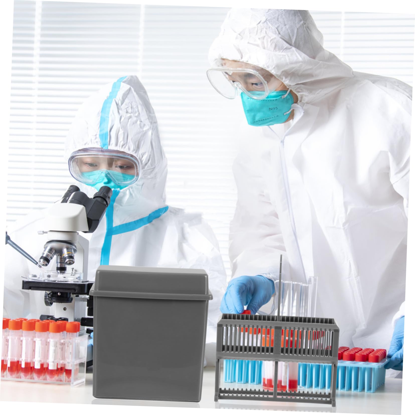 Anneome 3sets Rastrelliera Per Vetrini Da Microscopio Barattolo Per Colorazione Riutilizzabile Per Laboratori e Istituti Ricerca