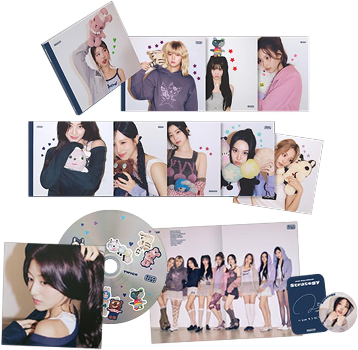 TWICE - 14th Mini Album [STRATEGY] (Step 4 Ver. / Random) Cover + CD-R ...