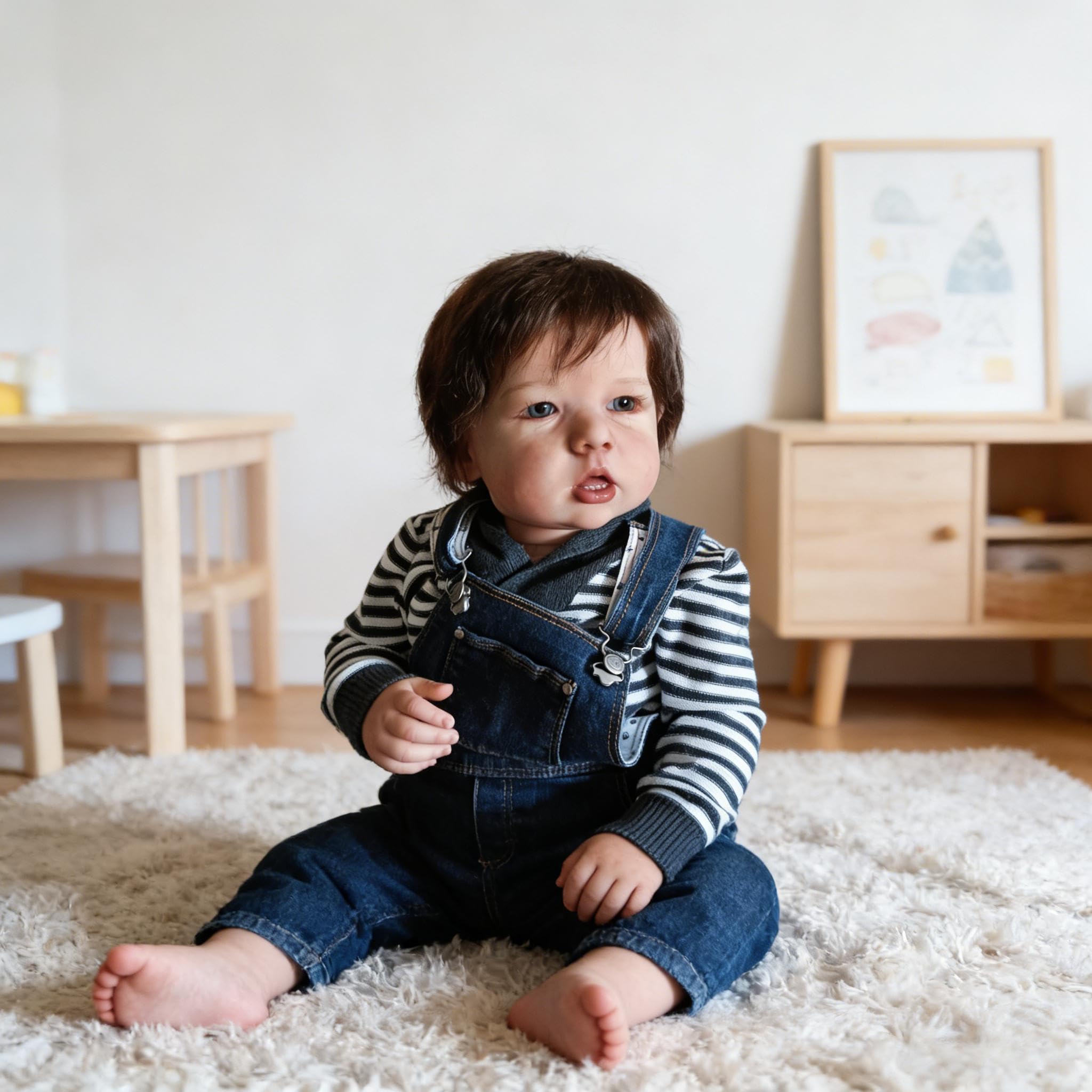 Realistyczne lalki Reborn Baby Dolls silikonowe na całe ciało, chłopiec, 50 cm, anatomicznie poprawne, miękkie winylowe lalki dla niemowląt, realistyczna lalka noworodka z akcesoriami do