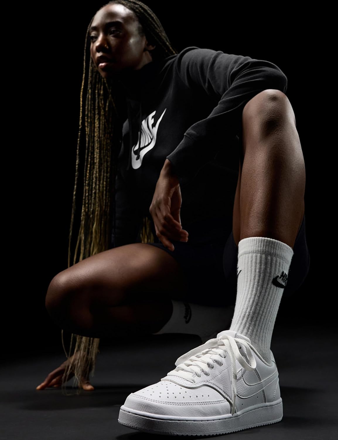 Nike Women's Court Vision Low Next Nature Shoes - Image 2