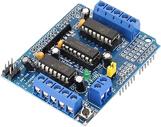 Motor Drive Shield Expansion Module, Motor Drive Expansion Module L293D Motor Drive Module 4.5V to 25V, Module, Controls
