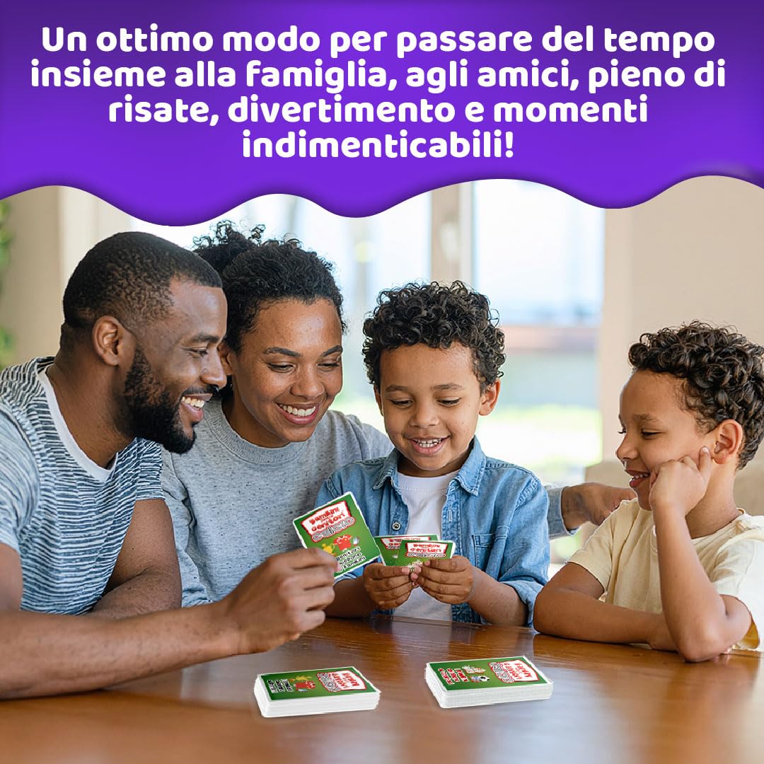 KANGUR Bambini Contro Genitori Calcio Quiz 54 Carte Gioco di Domande Calcio per Bambini e Famiglie Gioco da Tavolo Educativo Anni 6+ Gioco Compatto Regalo per Piccoli Calciatori e Tifosi