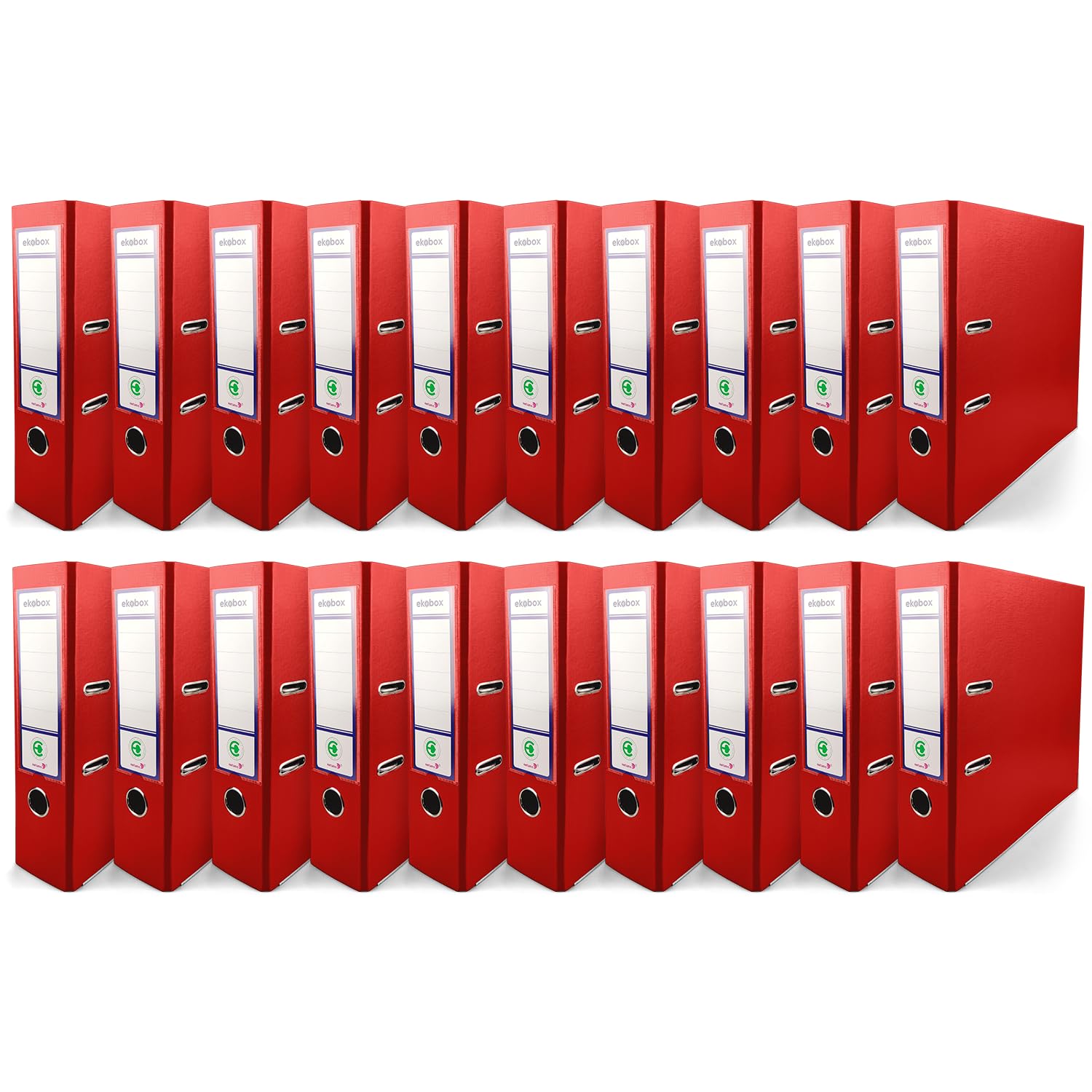 Netuno 20 Binder Red A4 Spine 8 cm 3.15in Extra Wide Cardboard File Organizer for Office School Desk Storage documents Strong Stable Large Capacity Practical โ image 1