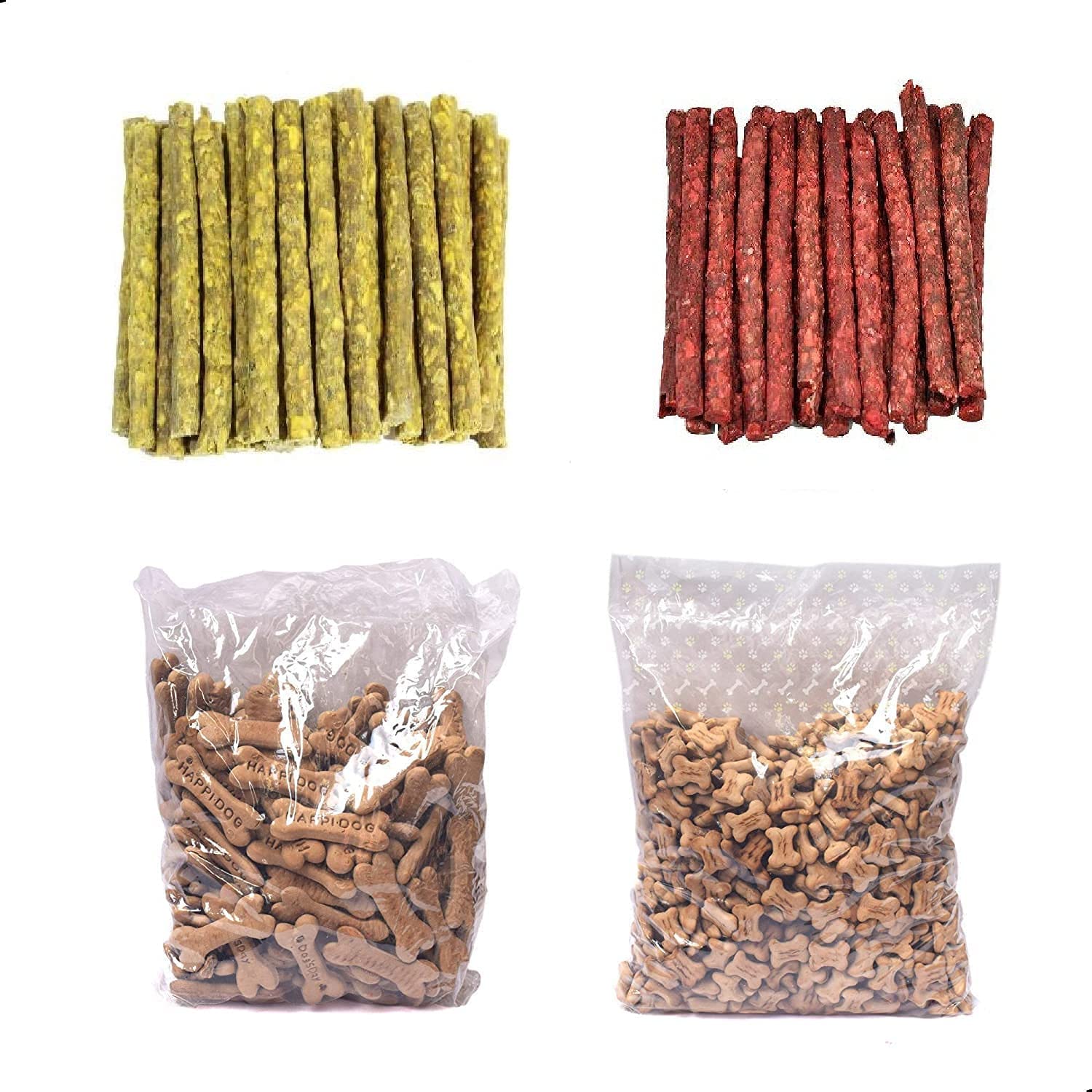 RvPaws Dog Puppy Treat Combo Small & Large Bone Shape Biscuit, Chicken and Mutton Flavor Munchy Chew Sticks - (500Gm Each Pack) (B0B71T74YH) Amazon Price History, Amazon Price Tracker