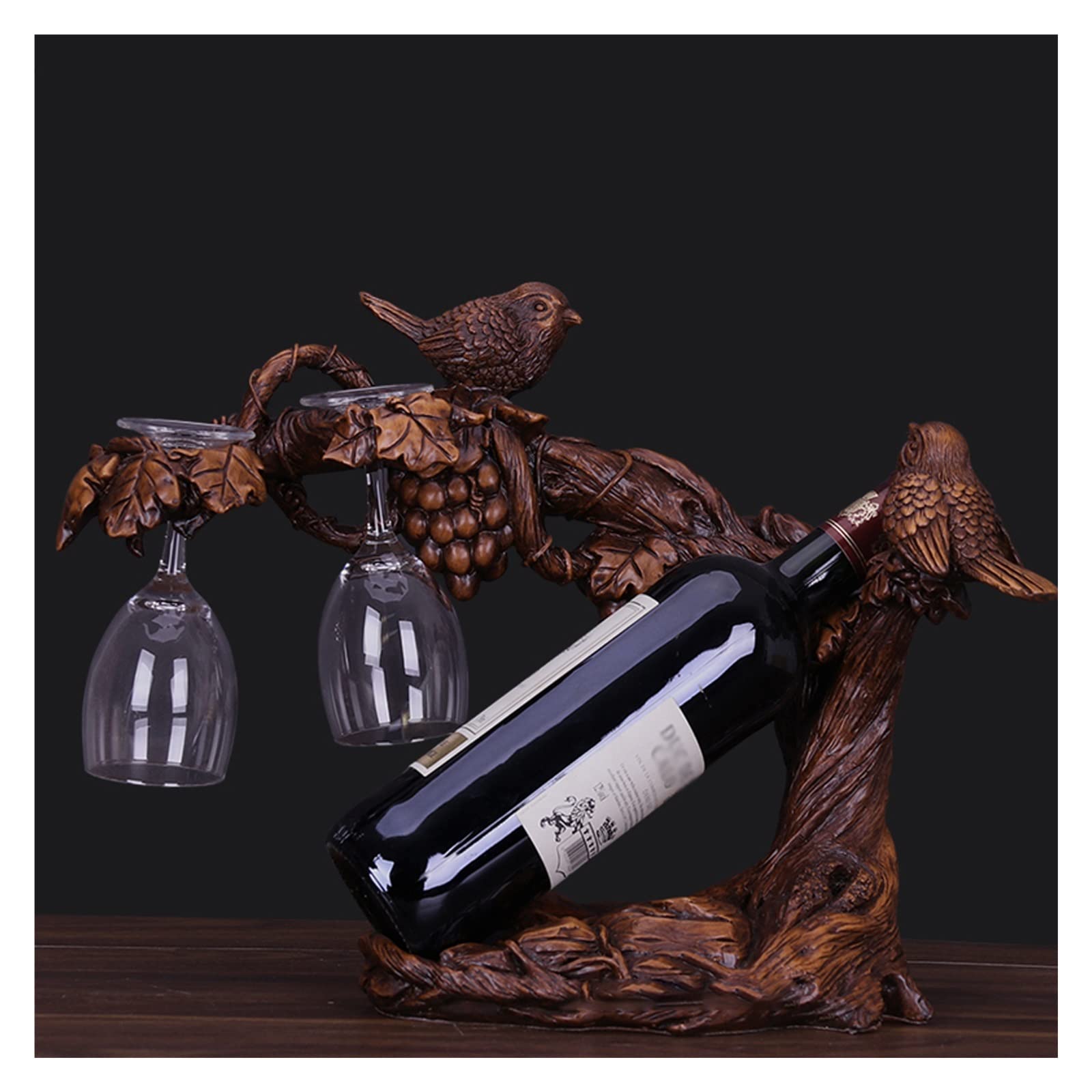 Porte-bouteilles Ancien En Acier Et Bois – Panier à Vin Décoratif, Style Vigneron Et Rustique