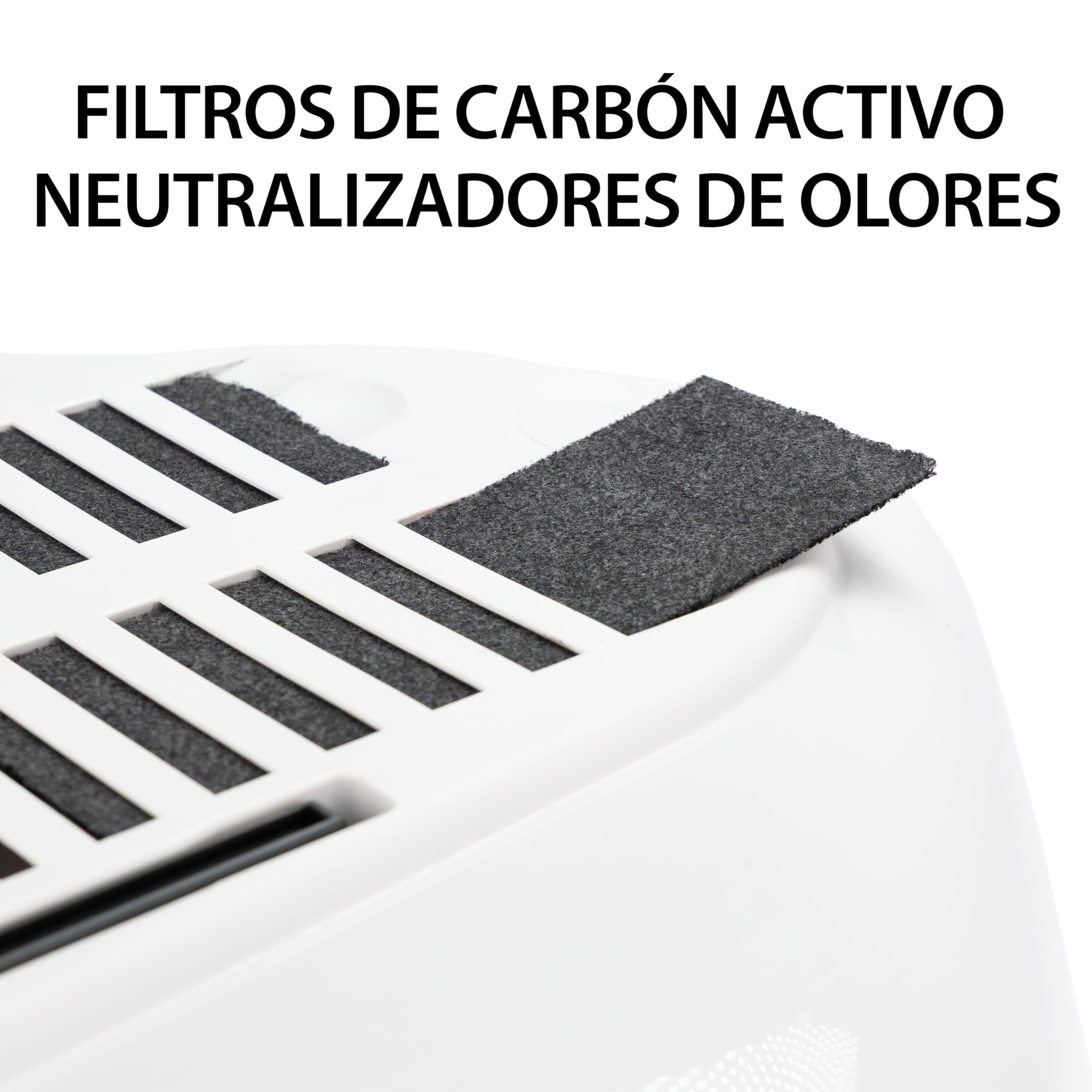 Ferplast Arenero Gatos Cubierto, Arenero Gato, 2 Filtros de Carbón Activado Antiolor Incluidos, Puerta Oscura abatible, 57,5 x 51,5 xh 42 cm, Arenero para Gatos Grande Mika, Azul