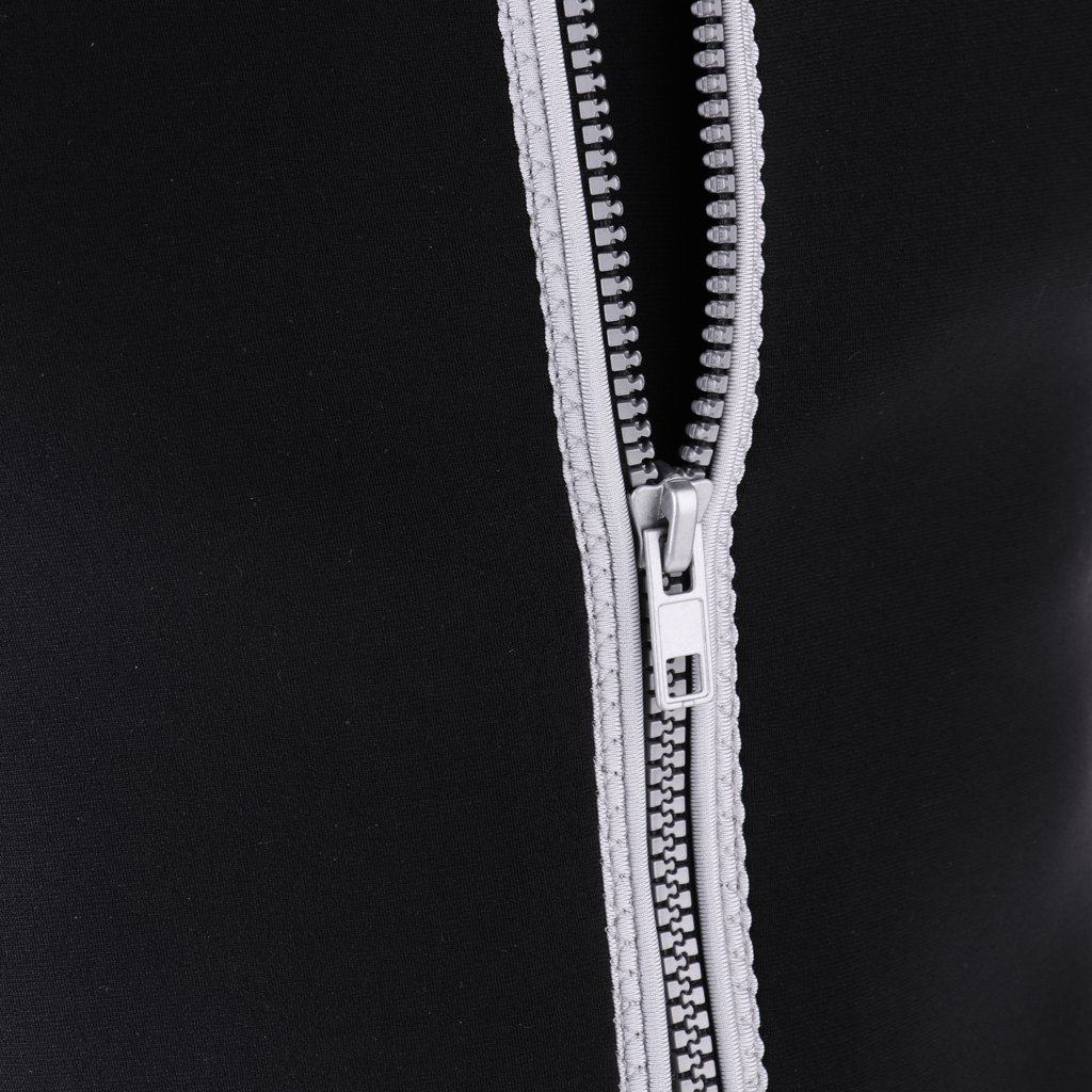 Chaleco de neopreno para hombre, con cremallera frontal, 3 mm, para surf, surf, talla M, color negro