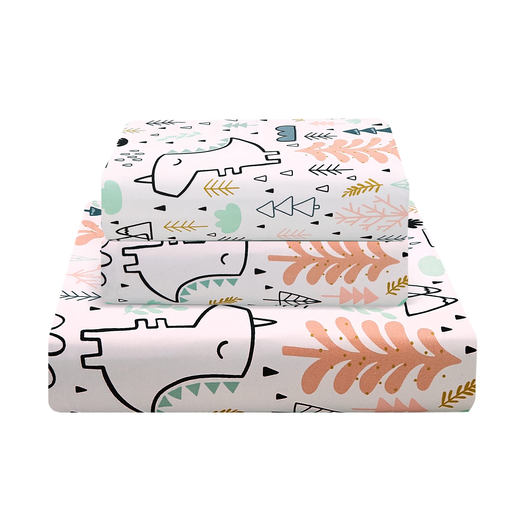 JSD Cute Unicorn Kids Twin Sheet Set 3 Piece