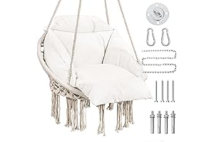 Cozy Bubble Heaven: Macrame Hammock Chair for a Tranquil Sanctuary