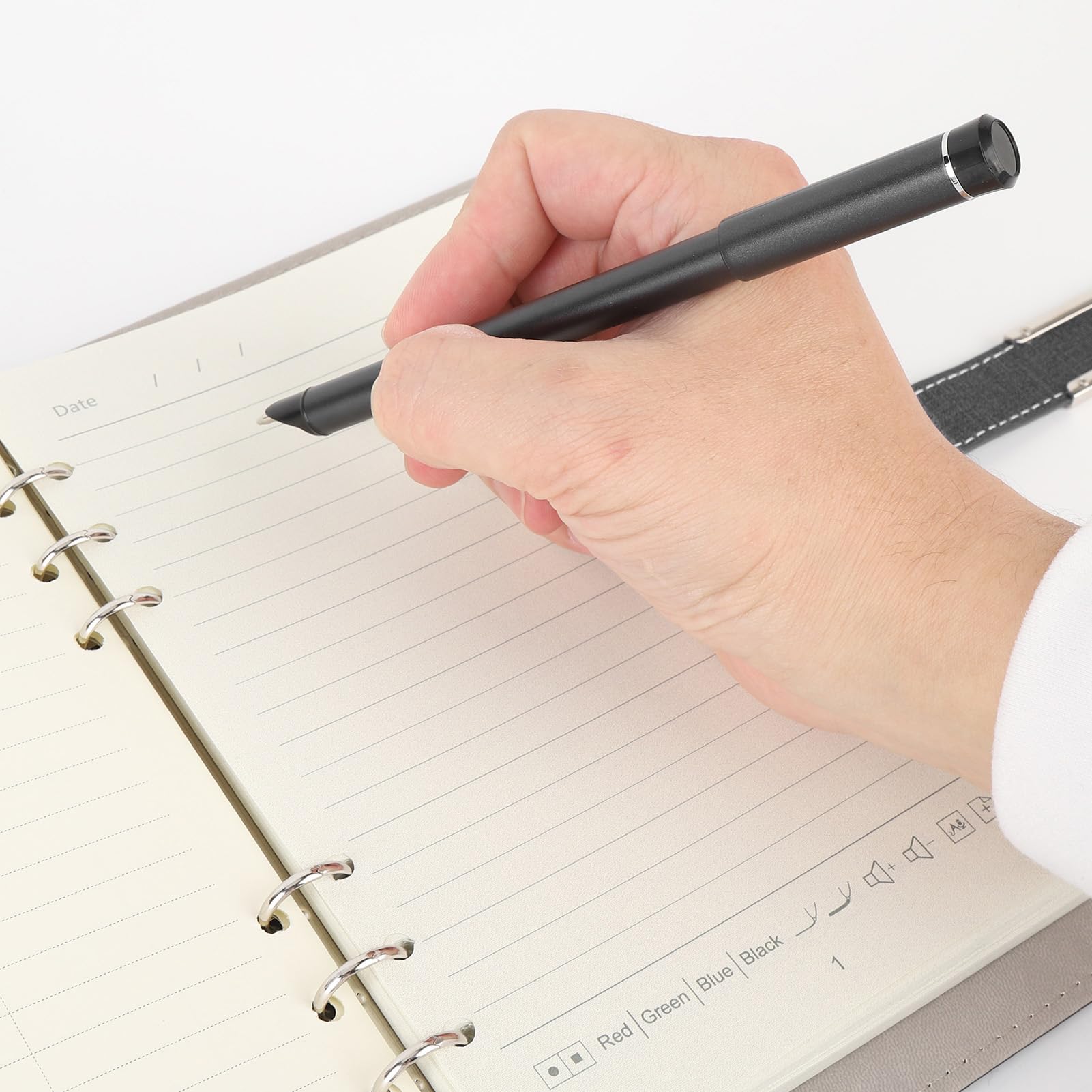 Digital Smart Pen Notebook -Set, Echtzeit -Digitalisierung Sync Convert in Text Bluetooth Notebook SmartPen Schreibset für Android -Telefone Tablets, Lernen, Büronotiz und (Black)