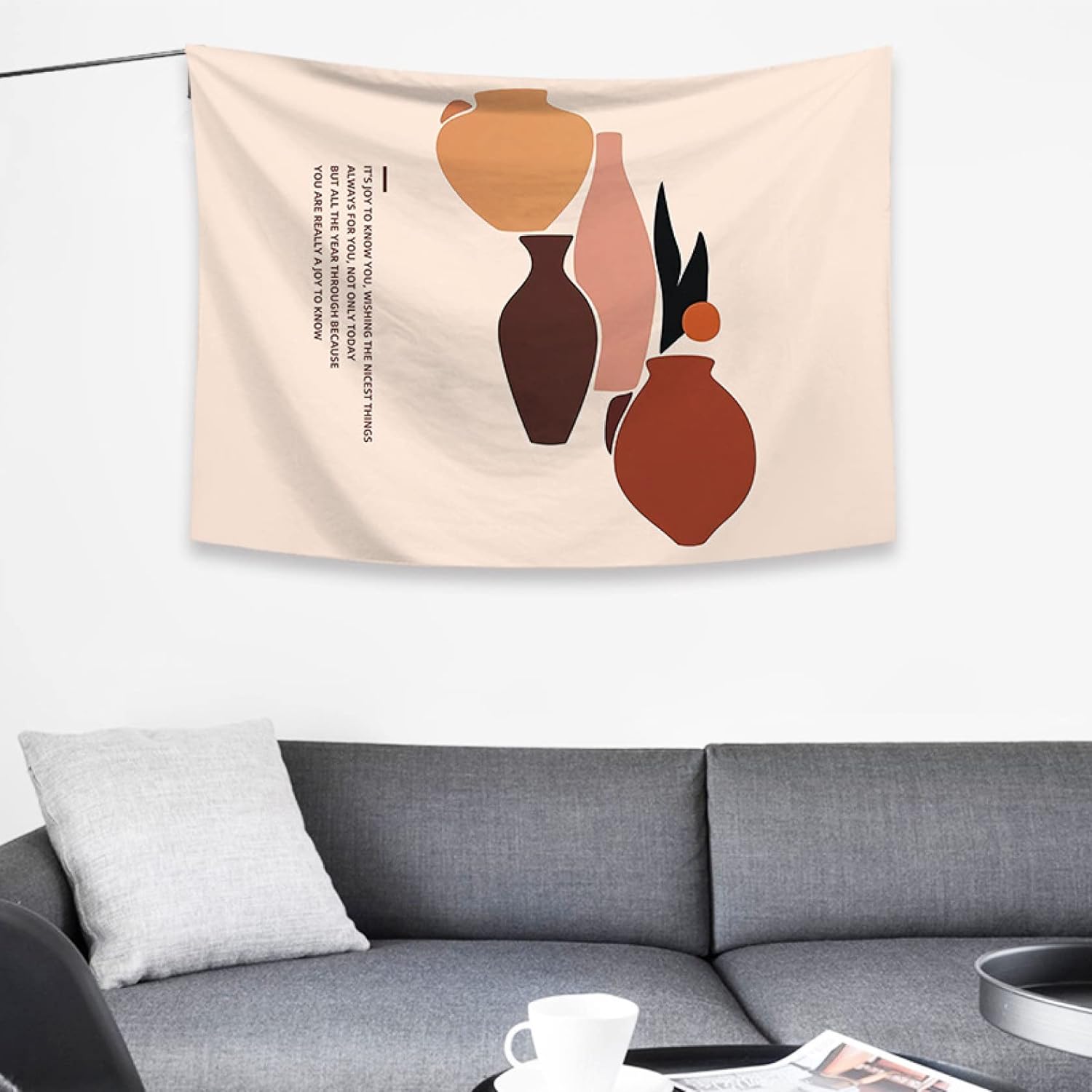 Amazon Co Jp タペストリー 北欧 雑貨 カップル イラスト インテリア 漫画 おしゃれ モダン 大判 大きい 壁掛け 部屋 飾り タイプ 飾り付け 窓 150 130cm オンライン飲み会 背景布 ファブリックポスター インスタ映え グッズ 布 テレワーク 動画撮影 ホーム キッチン