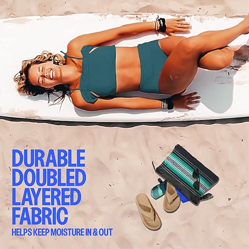 Miniatura 3 de Acteon Bolsa para artículos húmedos, organizador grande de viaje resistente al agua para traje de baño y ropa, bolsas plegables de bolsillo para