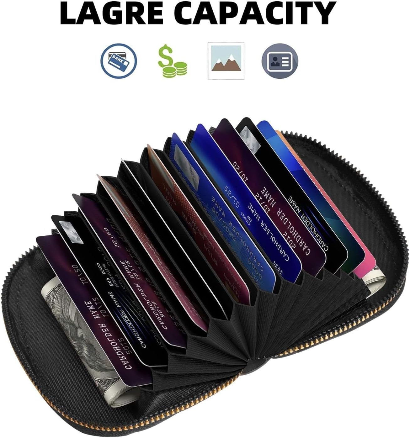 카케케스 미니 지갑 드래곤 류 신 류류 소형 넣어 코인케스 조개형 PU 레자 카드 납 여행 상품 스키밍 방지 12장 납 금액 선물