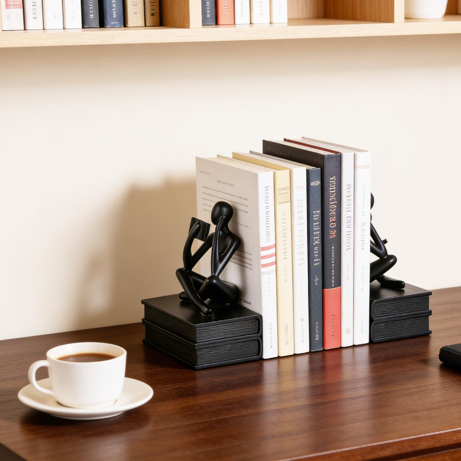 Fermalibri da lettura, regali per gli amanti dei libri, decorazione per scaffali per lettori, laureati, studenti e insegnanti, decorazione per la casa della scultura per scaffali, scrivania, ufficio e