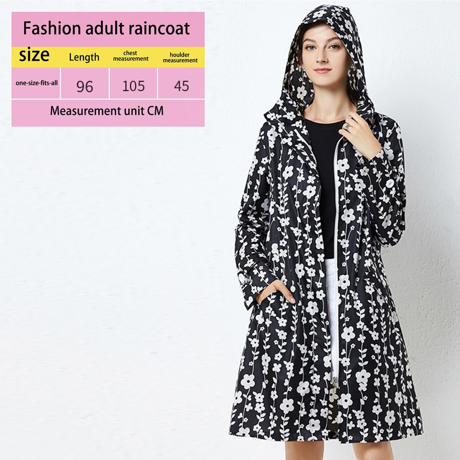 Generisch Regenmantel Regencape Leichte Wasserdichte Kleidung Für Erwachsene Und Damen, Windjacke, Regenmantel, Winddicht, Wandern Regenponcho Wandern