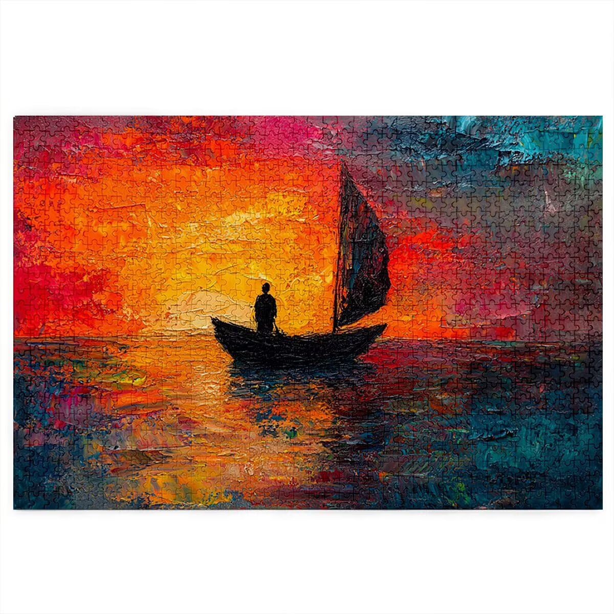 Puzzle 5000 sztuk dla dorosłych, łodzie łodzi dla dorosłych, trudne drewniane łamigłówki, grube i trwałe drewno, wymagające łamigłówki, Boże Narodzenie, pomysł na prezent dla kobiet mężczyzn, temat