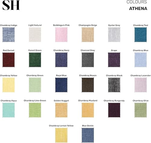 Miniatura 7 de Solino Home - Manteles individuales de lino de 14 x 19 pulgadas, juego de 4, color granate rojo, para el día de San Valentín, lavables a máquina y