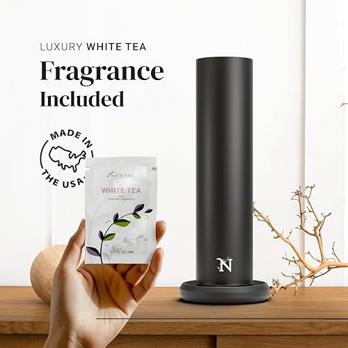 Miniatura 5 de Natscent Difusor de aceite esencial Dynamo Plug & Play Bluetooth mejorado para habitaciones grandes, horarios personalizados, difusor inteligente