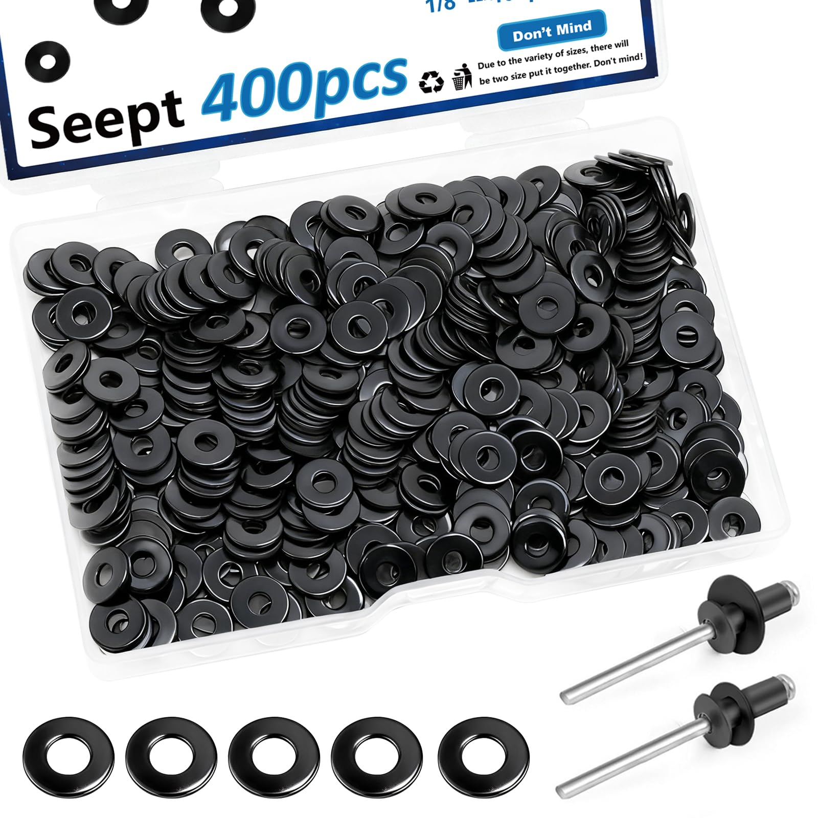 Stainless Steel Pop Rivet Washers - Assortment Kit -11 Stainless Steel Pop Rivet Washers - Assortment Kit -11