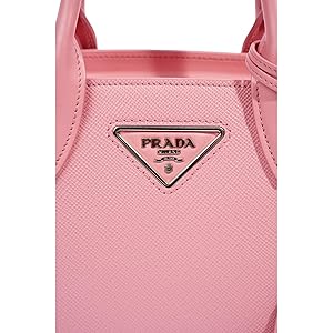 Amazon.com: Prada Kristen Saffiano Top Handle Mini Tote