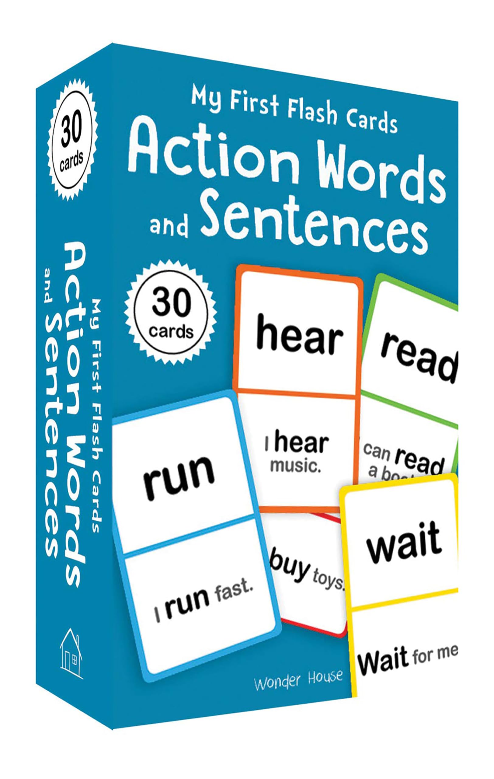 Wonder House Books My First Creative_Thinking Flash Cards: Action Words and Sentences (Flash Cards For Children)-picture-11