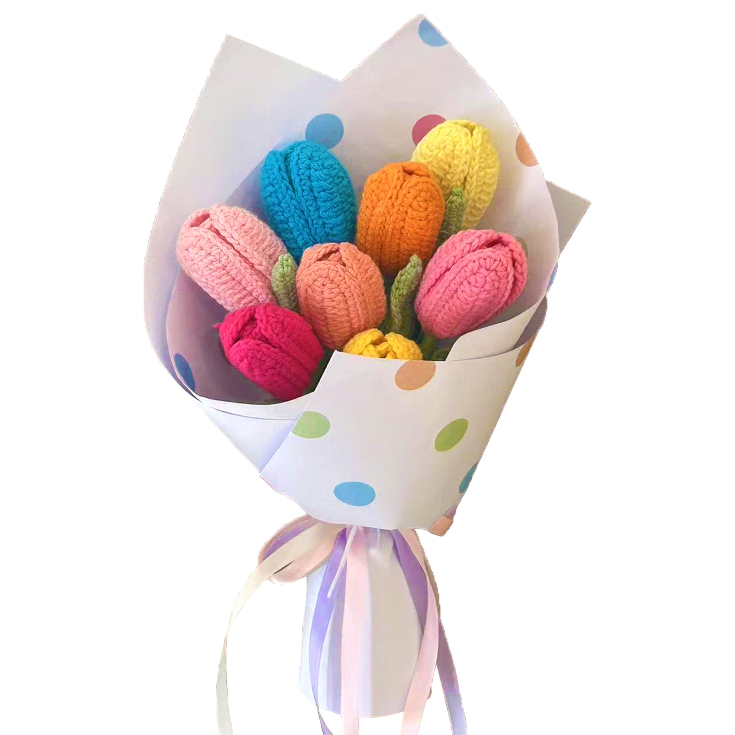 Cayiibe Crochet Tulips Bouquet