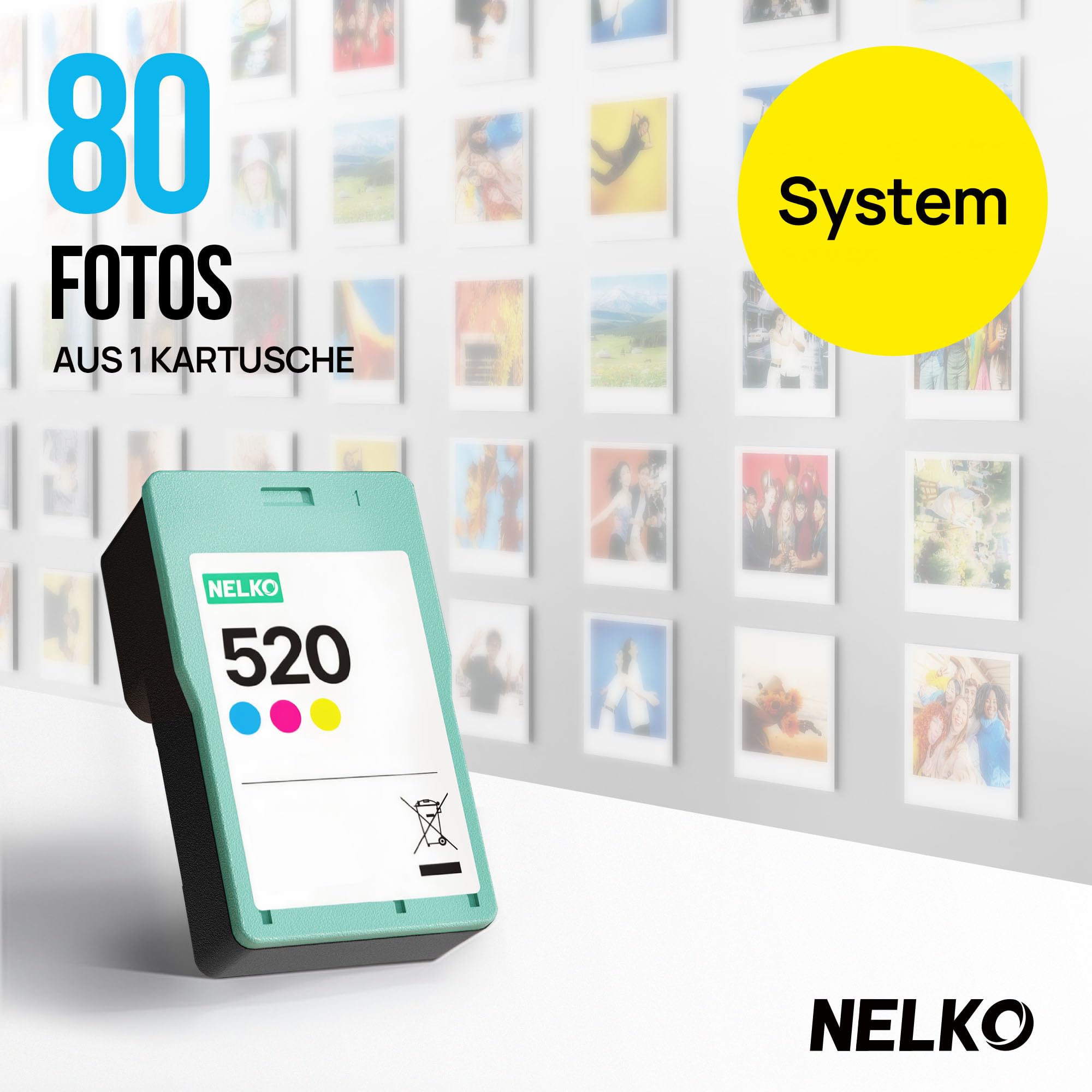 Nelko PP01 Tragbarer Fotodrucker, 100 Blatt Selbstklebendes Fotopapier,Lila | Tintenstrahl-Aufkleberdrucker kompatibel mit iOS/Android mit Bearbeitungs-App, Ideal für Partys, Reisen und Bullet Journals