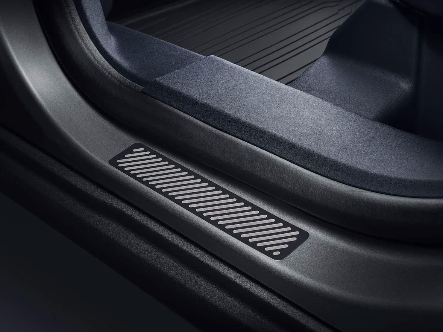 OEM Black Platinum Front and Rear Door Sill Step Plates for 2022-2024 Maverick Crew Cab